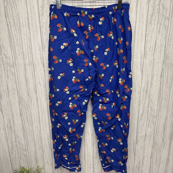 Womens Size M Ella Simone Strawberry Print PJ Set EUC - Picture 7 of 7